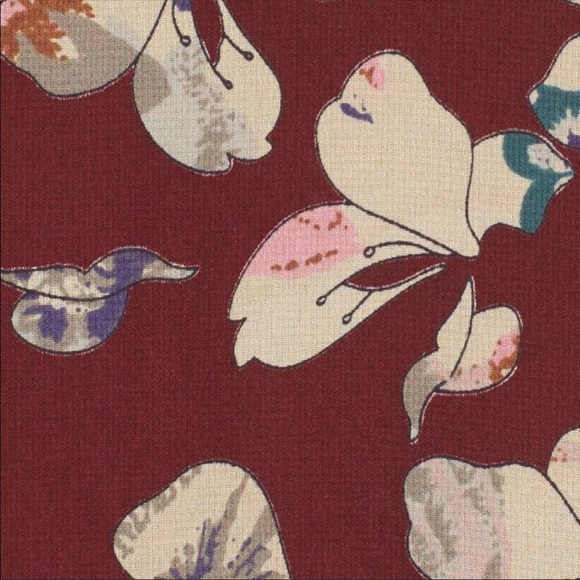 ASTR Burgundy Printed Long Sleeve Dress - Picture 7 of 7